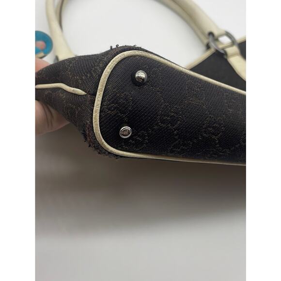 Gucci Logo Canvas Tote/Shoulder Bag - Picture 4 of 12